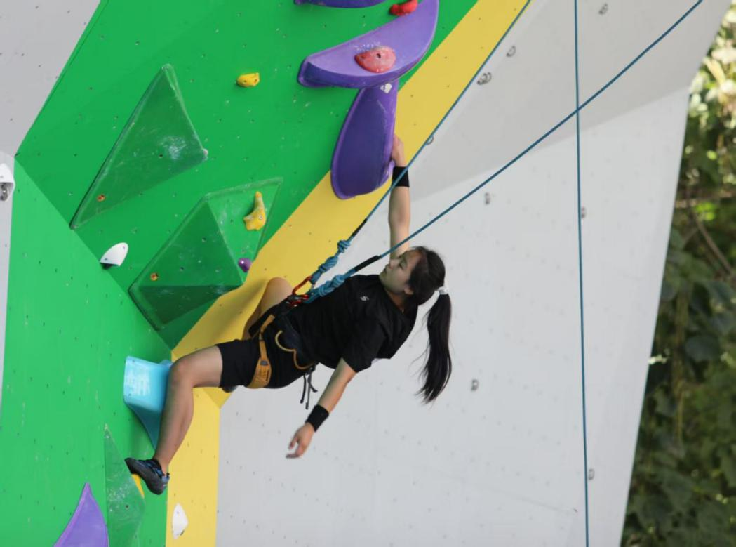 图为河北省运动员比赛现场