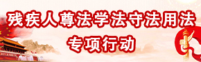 残疾人尊法学法守法用法专项行动 