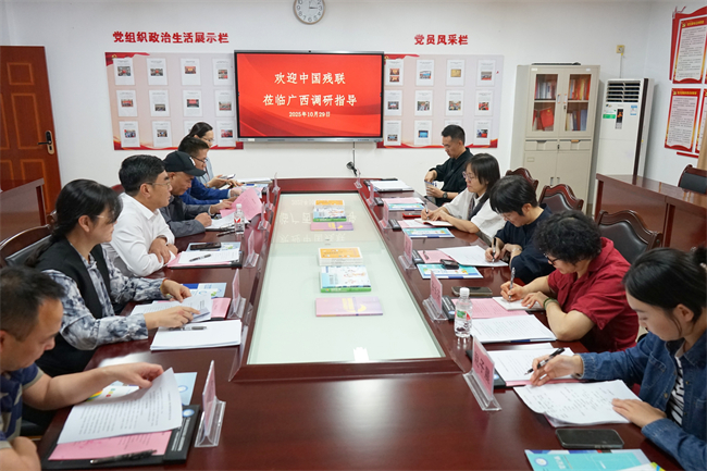 图为专家组在广西残联召开座谈交流会