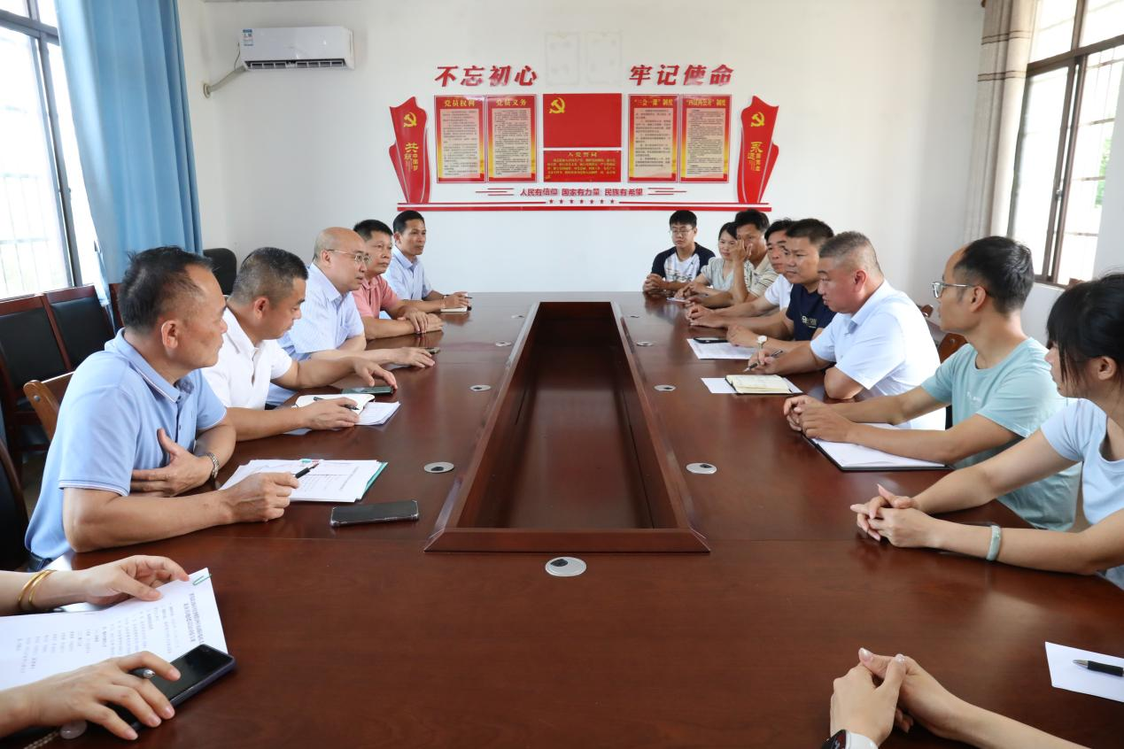 图为调研组在临高县东英镇和新村调研定点帮扶工作 图为调研组在临高县东英镇和新村调研定点帮扶工作